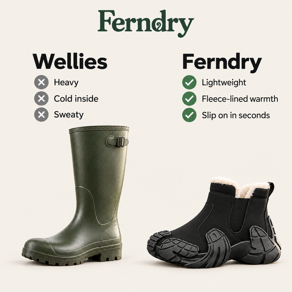 The Ferndry Boot – Fleece-Lined Waterproof Ankle Boot